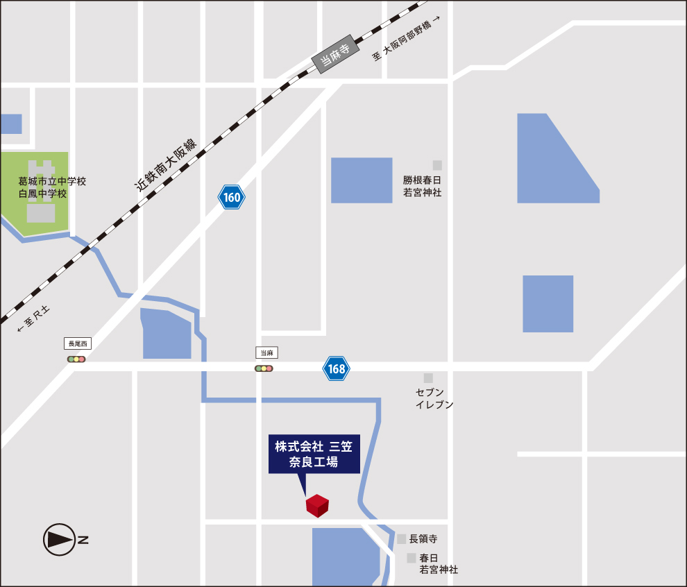 株式会社三笠奈良工場 地図